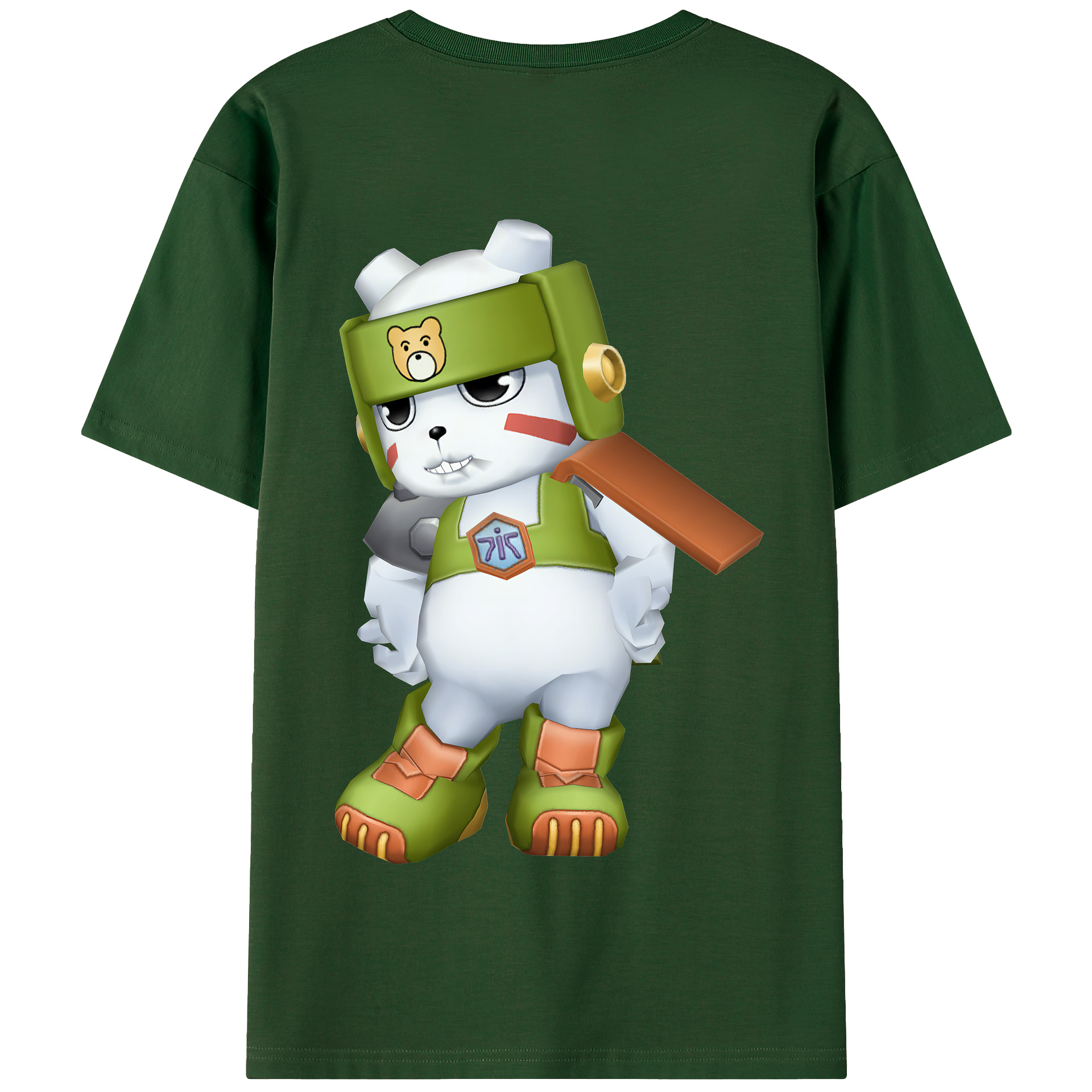 （画像用） Digimon デジタルモンスター/デジモン 綿100％半袖Tシャツ（背面プリント）